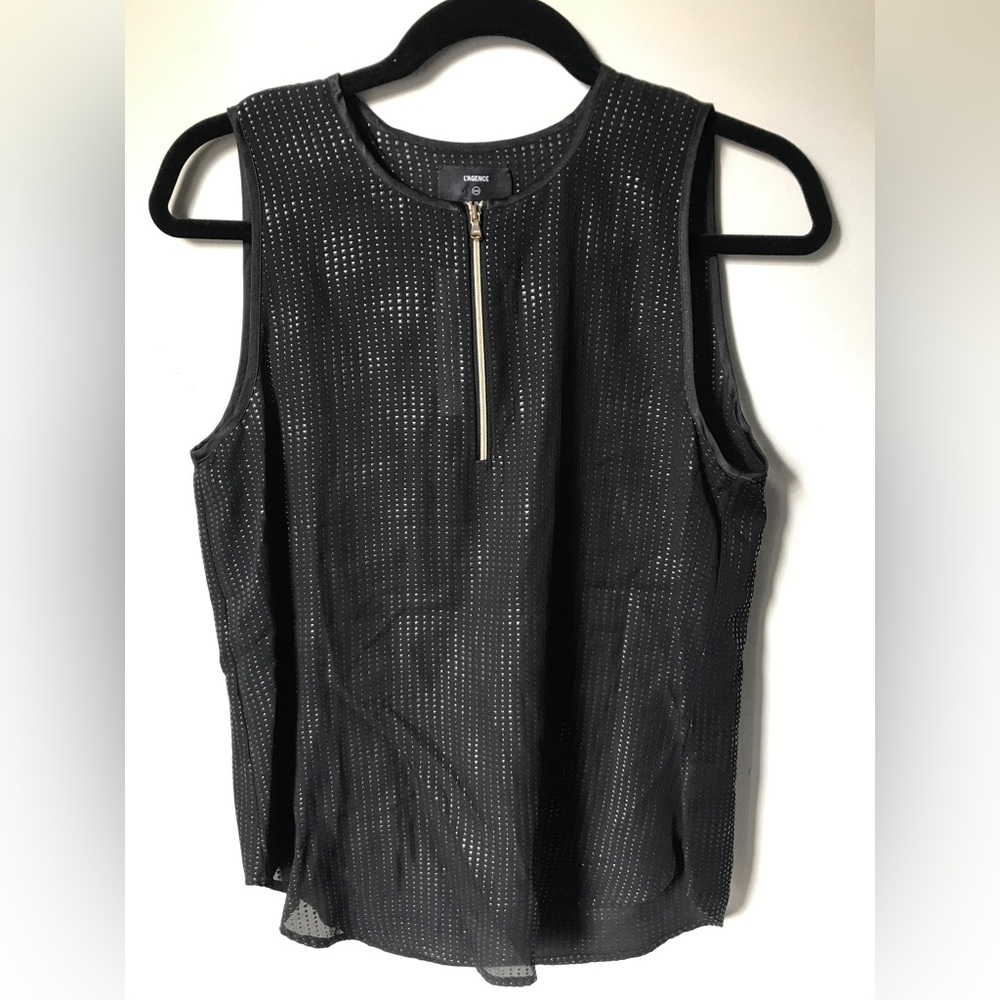 L’AGENCE x Barney’s New York Silk Top NWT